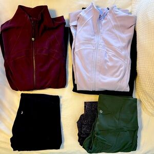 Lululemon Bundle - Jackets and Leggings